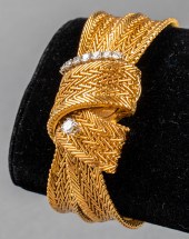 OMEGA 18K YELLOW GOLD & DIAMON