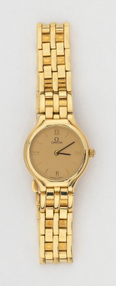 OMEGA 18KT GOLD DE VILLE LADY'
