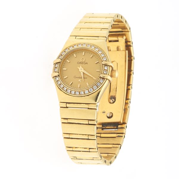 OMEGA CONSTELLATION 18K BEZEL AND