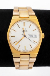 OMEGA GENEVE GOLD PLATED STAIN