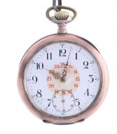 OMEGA WATCH CO 15J COIN SILVER