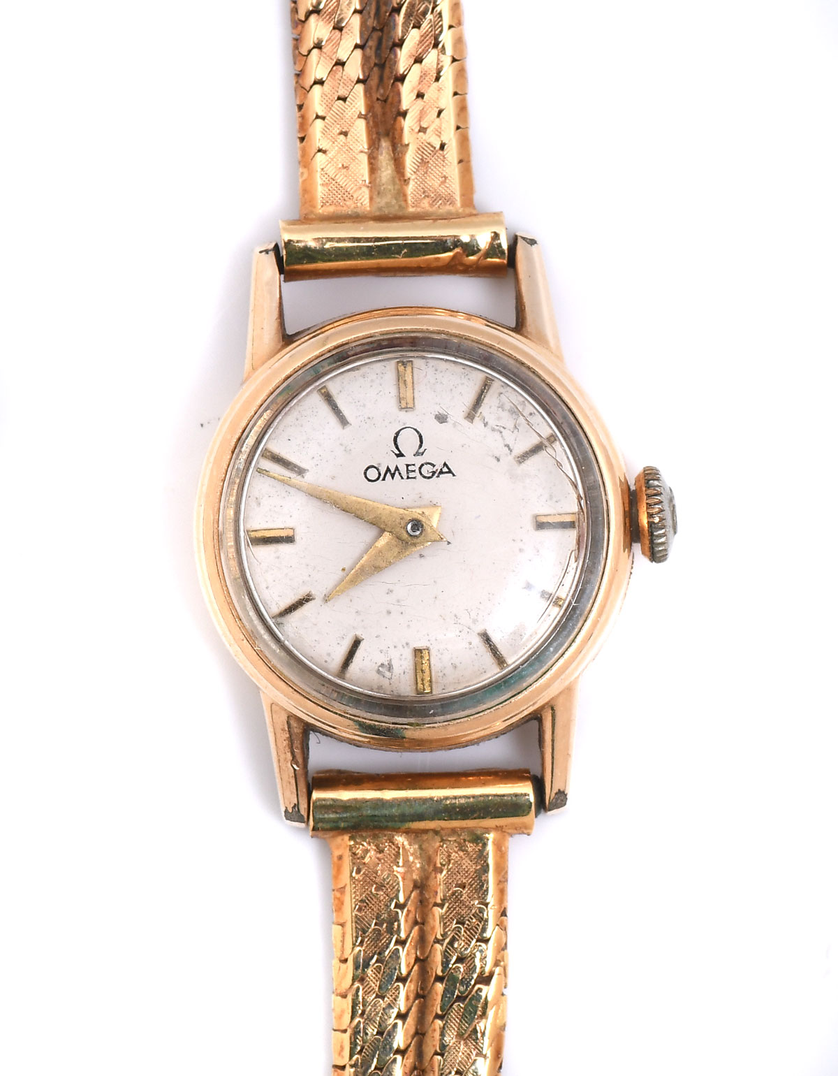 OMEGA WATCH WITH 18K BRACELET: