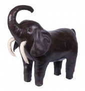 OMERSA LEATHER ELEPHANT FOOTST