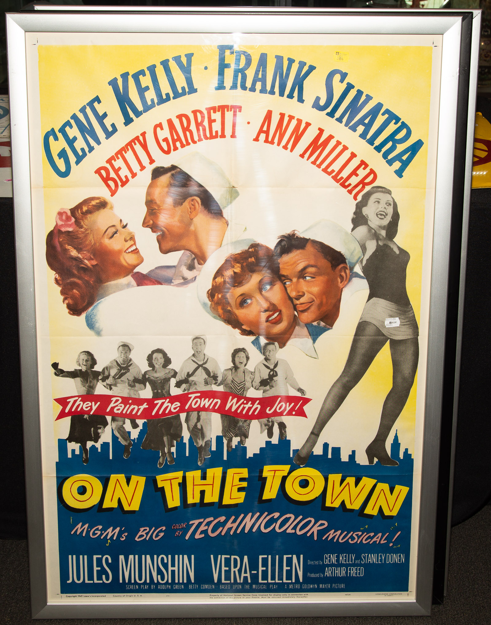 ON THE TOWN MOVIE POSTER 1949; Gene