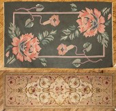 ONE AUBUSSON NEEDLEPOINT RUG &