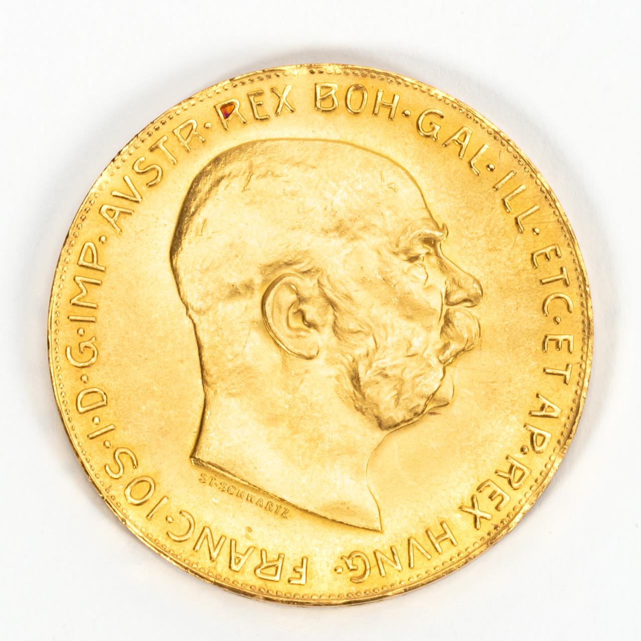 ONE AUSTRIAN GOLD CORONA, 1915