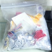 ONE BAG OF ASSORTED MILITARIA