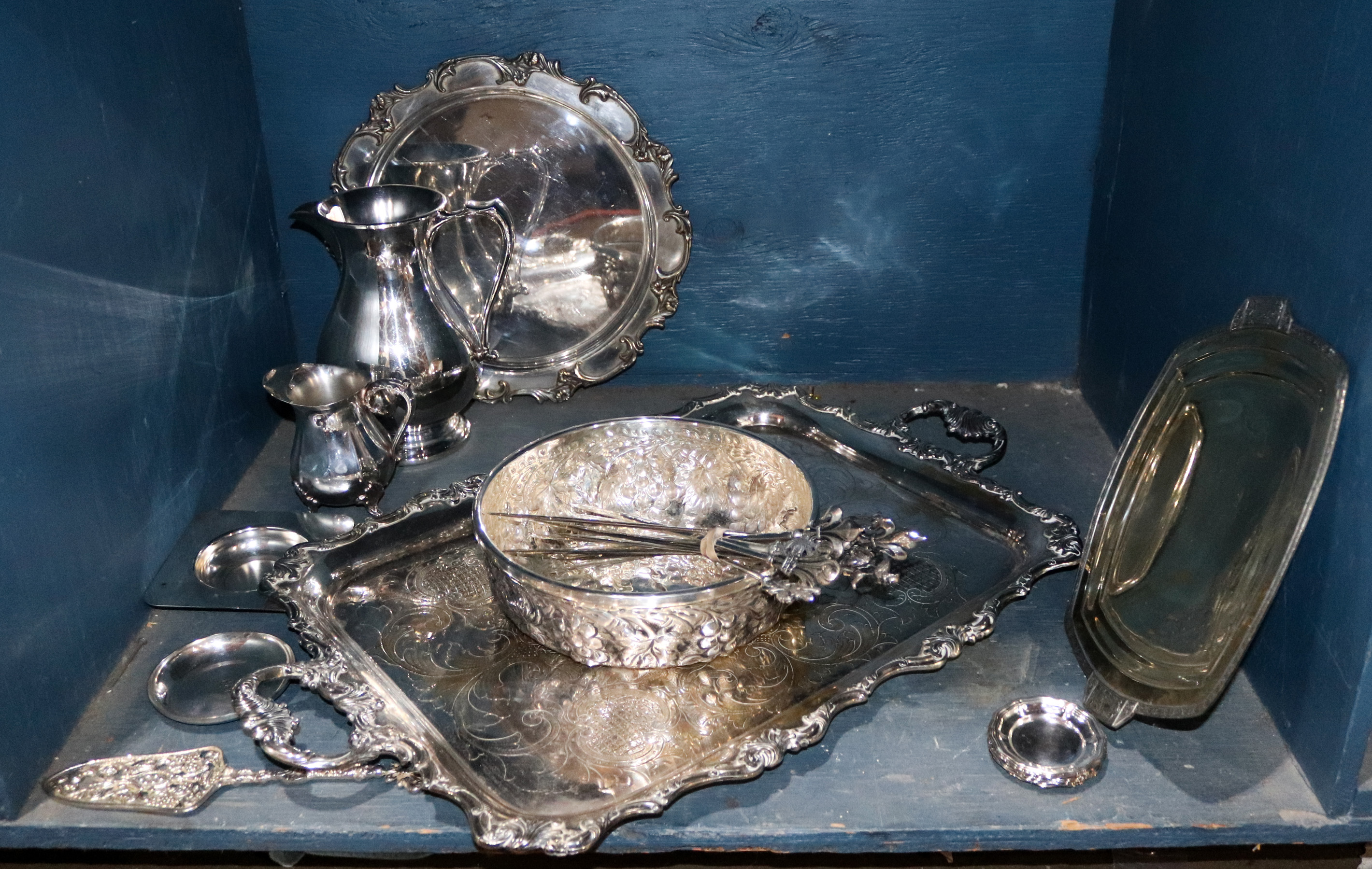 ONE BIN OF ASSOCIATED SILVER
