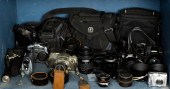 ONE BIN OF CAMERA LENSES One b