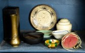 ONE BIN OF DECORATIVE ART INCL