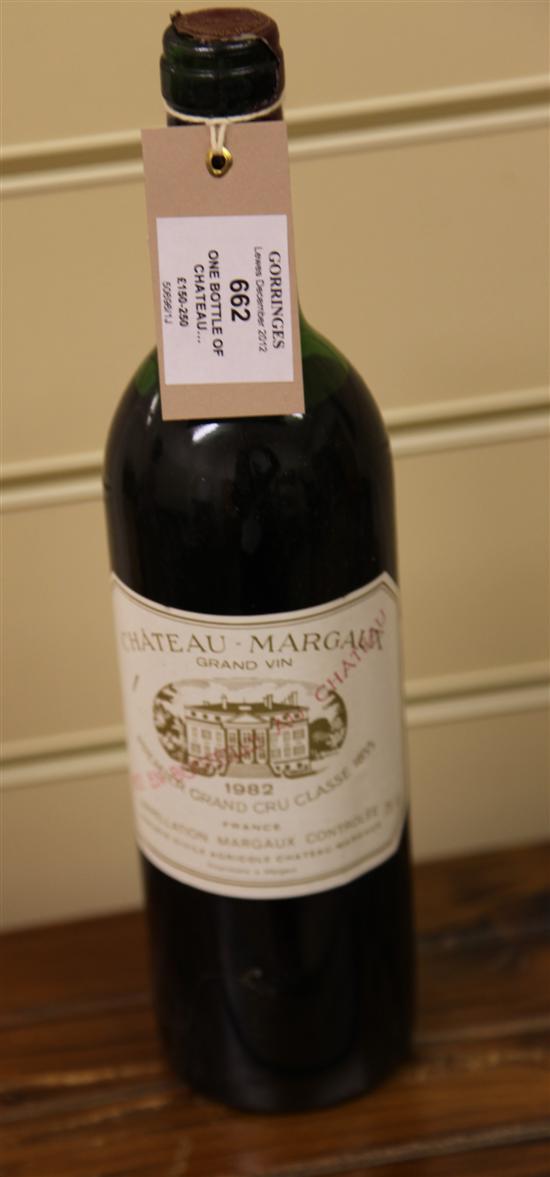 One bottle of Chateau Margaux
