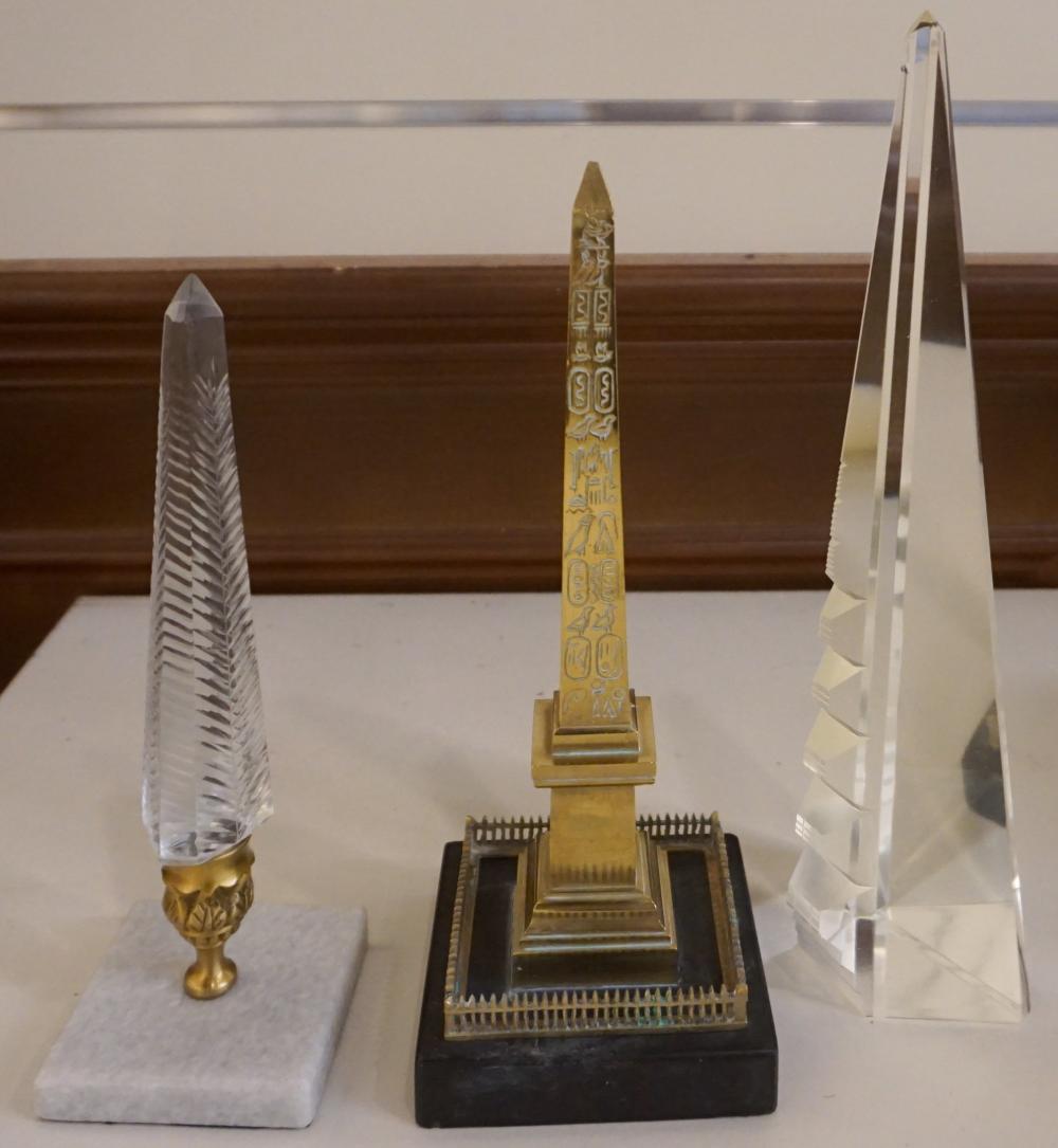 ONE BRASS AND TWO CRYSTAL