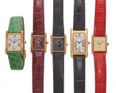 ONE CARTIER WRISTWATCH AND FOU