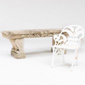 ONE COMPOSITION GARDEN BENCH W