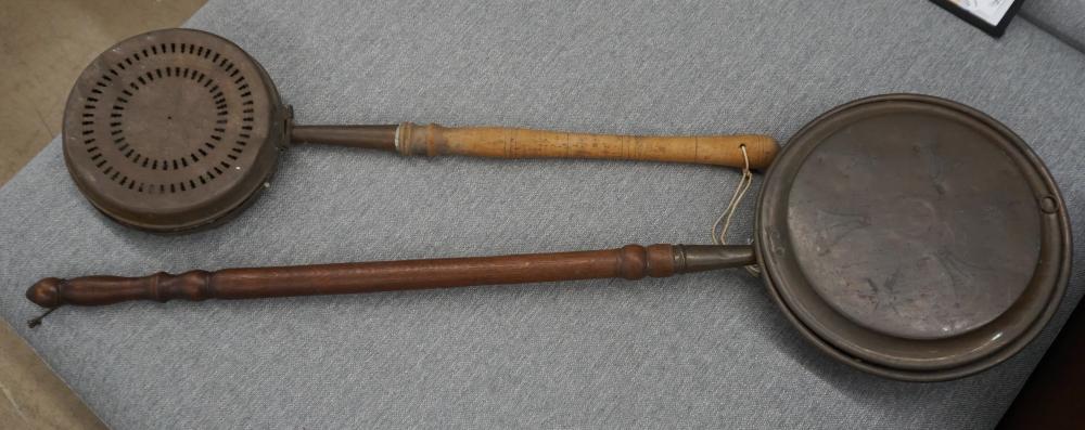 ONE COPPER AND ONE BRASS TREEN