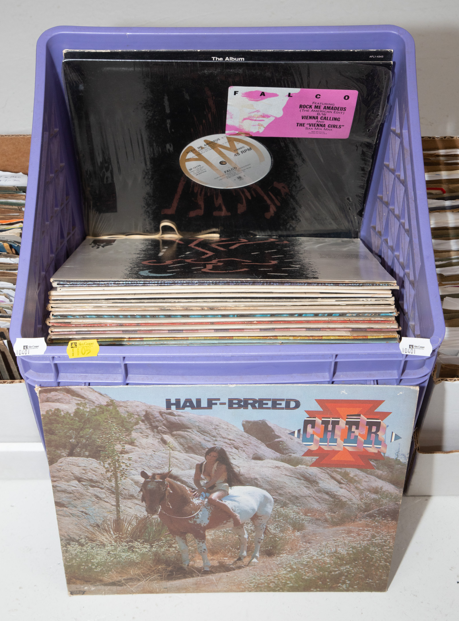 ONE CRATE OF VINTAGE LPS