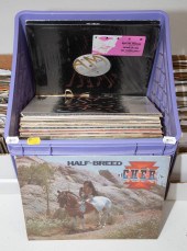 ONE CRATE OF VINTAGE LPS Inclu