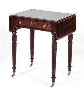 ONE-DRAWER DROP-LEAF STAND LAT