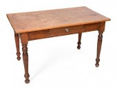 ONE-DRAWER FARM TABLE 19TH CEN