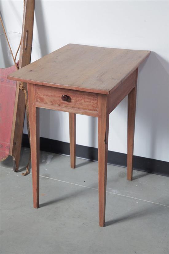 ONE DRAWER SIDE STAND. Poplar