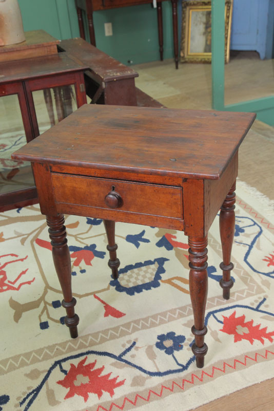 ONE DRAWER STAND. Cherry with a