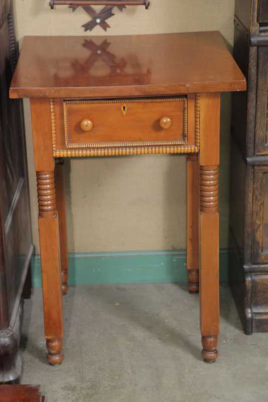 ONE DRAWER STAND. Cherry with
