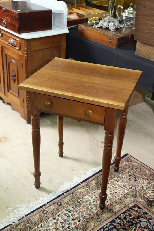 ONE DRAWER STAND. Cherry with