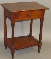 ONE DRAWER STANDca. 1820; in w