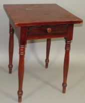 ONE DRAWER STANDca. 1840; in w