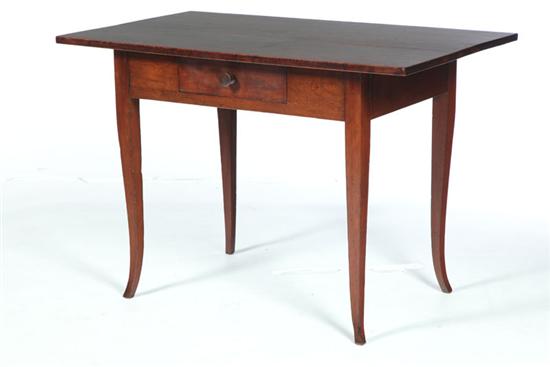 ONE-DRAWER WORK TABLE.  Midwestern