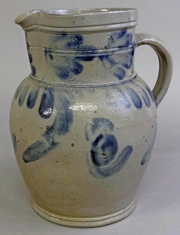 One gallon stoneware pitcher with