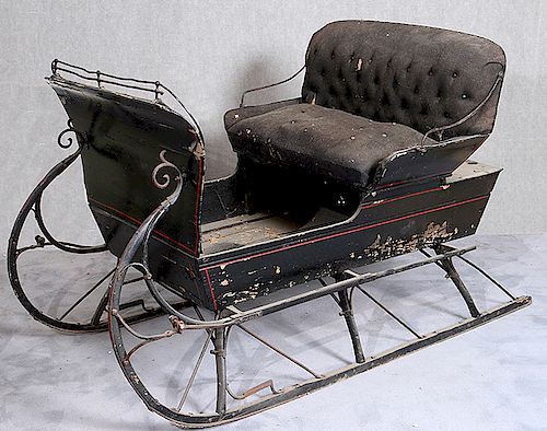 ONE HORSE ANTIQUE SLEIGHONE HORSE