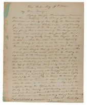 ONE PAGE AUTOGRAPH LETTER SIGN