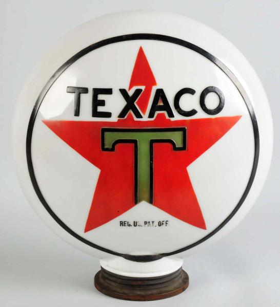 One-Piece Texaco Gas Globe.  Very