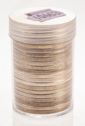 ONE ROLL OF SILVER PEACE DOLLA
