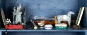 ONE SHELF OF ASSOCIATED DECORA
