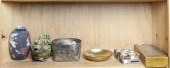 ONE SHELF OF ASSOCIATED DECORA