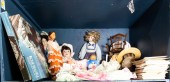 ONE SHELF OF ASSOCIATED DOLLS