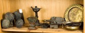 ONE SHELF OF ASSOCIATED PATINA