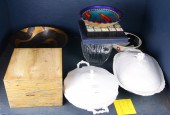 ONE SHELF OF ASSORTED DECORATI