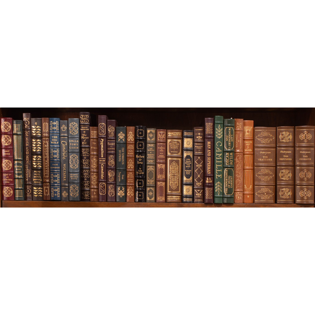 ONE SHELF OF EASTON PRESS LEATHER