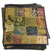 ONE SHELF OF EMBROIDERED BURME