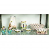 ONE SHELF OF FRENCH QUIMPER AN
