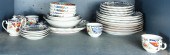 ONE SHELF OF GUMP'S CHINA One