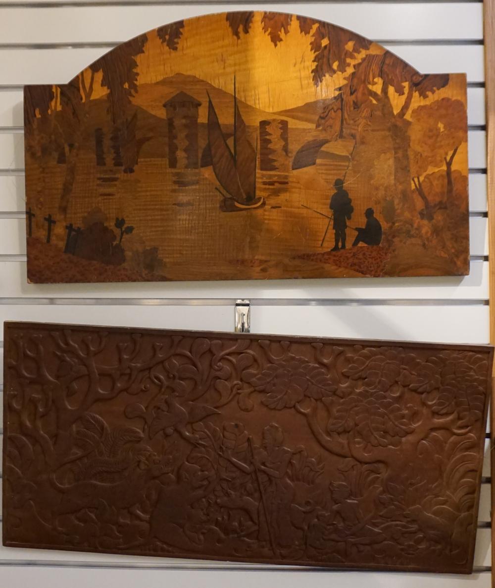 ONE SOUTHEAST ASIAN CARVED WOOD AND