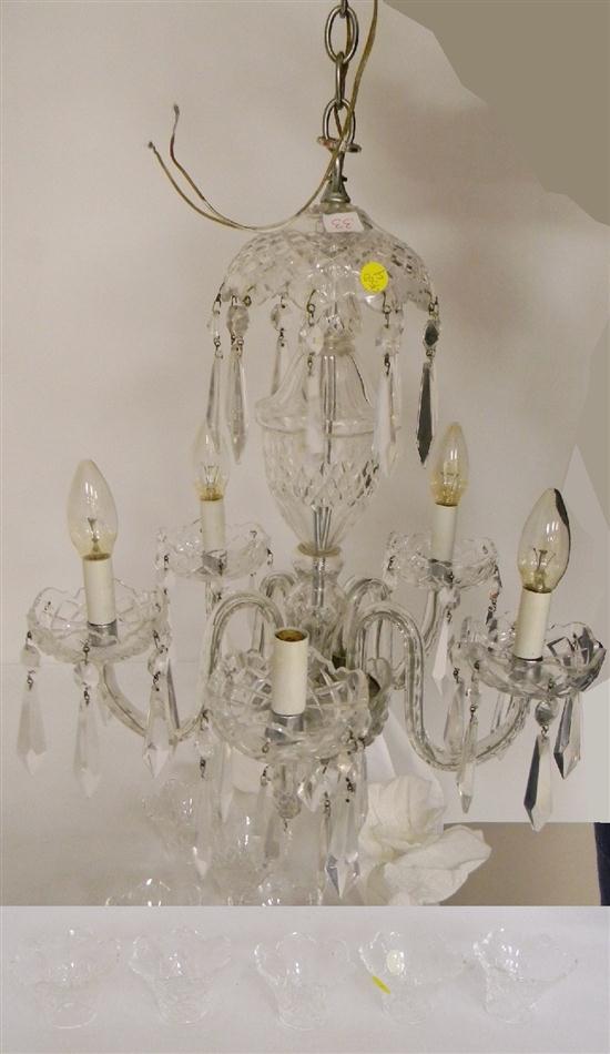 One Waterford Chandelier  colorless