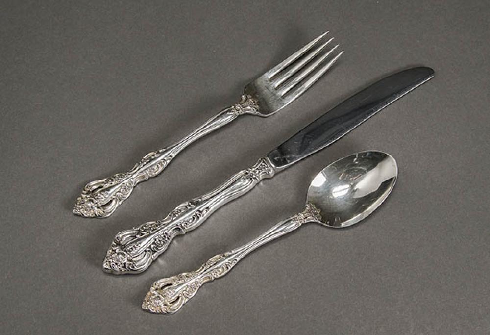 ONEIDA STERLING FLAT TABLE SERVICE,
