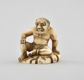 Oni Spirit Ivory Netsuke Depic