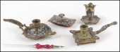 ONYX AND CHAMPLEVE ENAMEL CAND
