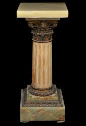 ONYX BRONZE MOUNTED PEDESTALGr